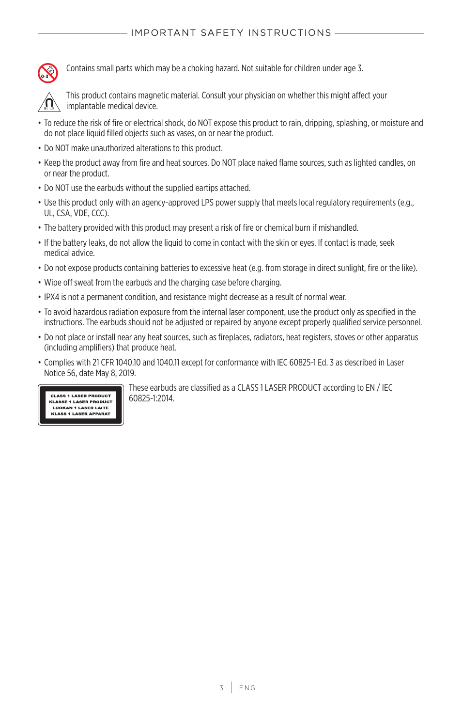 Bose QuietComfort Earbuds II Noise-Canceling True Wireless In-Ear Headphones (Limited-Edition Eclipse Gray) User Manual | Page 3 / 52