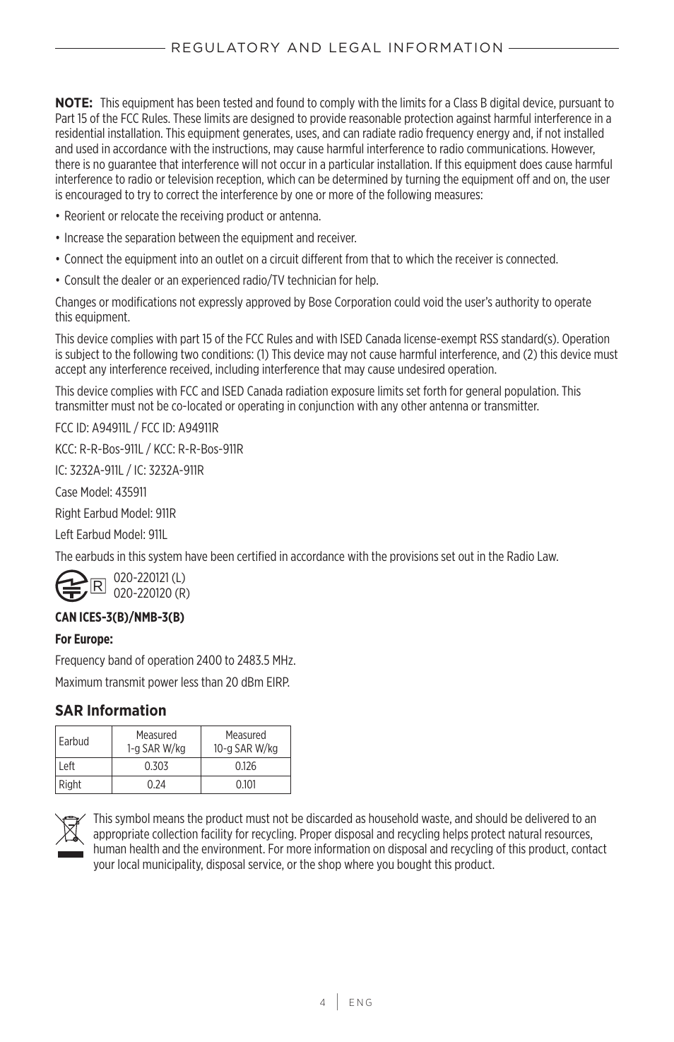 Bose QuietComfort Earbuds II Noise-Canceling True Wireless In-Ear Headphones (Limited-Edition Eclipse Gray) User Manual | Page 4 / 52