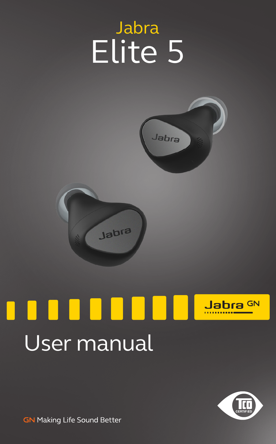 Jabra Elite 5 Earbuds (Canada, Gold/Beige) User Manual | 37 pages