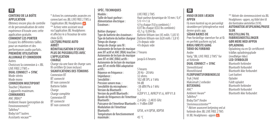 JBL Live Free 2 TWS Noise-Canceling True Wireless In-Ear Headphones (Black) User Manual | Page 20 / 42