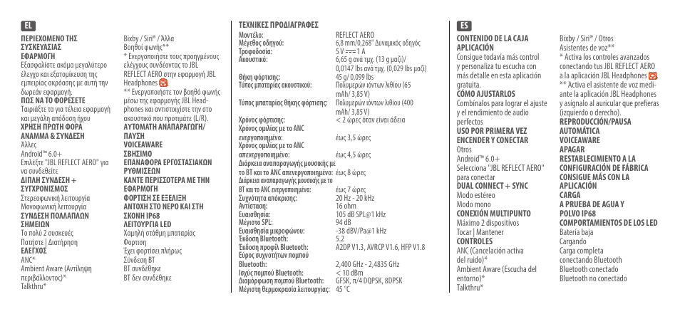 JBL Reflect Aero Noise-Canceling True Wireless In-Ear Headphones (Black) User Manual | Page 24 / 44