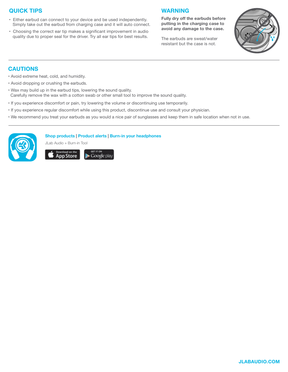 JLab Audio JBuds Air ANC True Wireless Earbuds User Manual | Page 4 / 4
