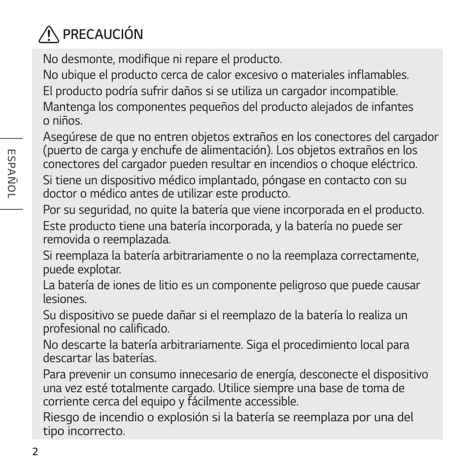 LG TONE Free FP8 UVnano True Wireless In-Ear Headphones (Charcoal Black) User Manual | Page 38 / 62