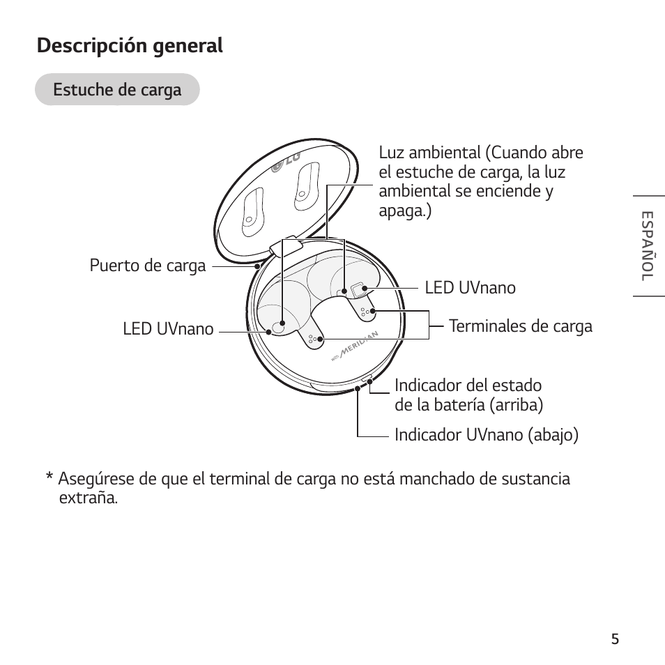 Descripción general | LG TONE Free FP8 UVnano True Wireless In-Ear Headphones (Charcoal Black) User Manual | Page 41 / 62