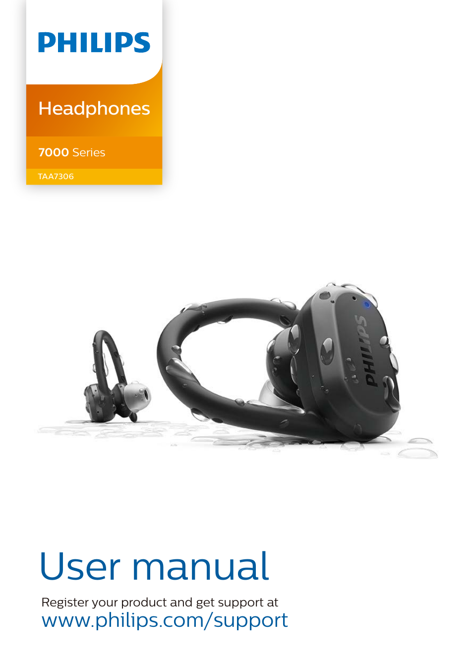 Philips A7306 True Wireless In-Ear Sport Headphones User Manual | 17 pages