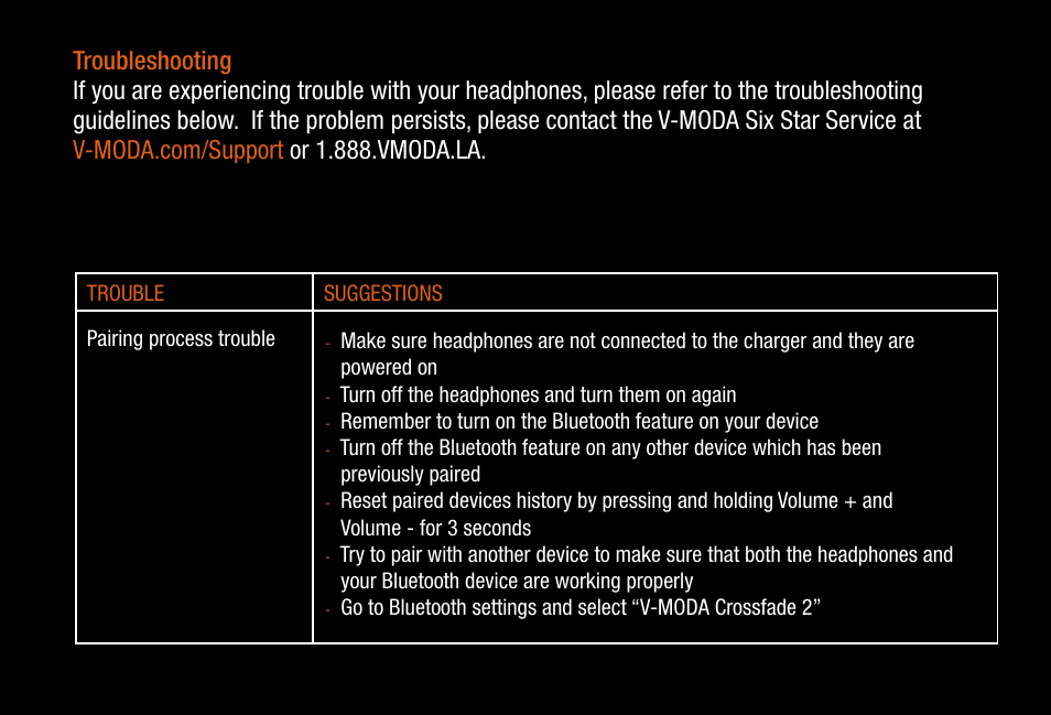 V-MODA Crossfade 2 Wireless Rolling Stones Edition Headphones (Matte Black, No Filter) User Manual | Page 15 / 28