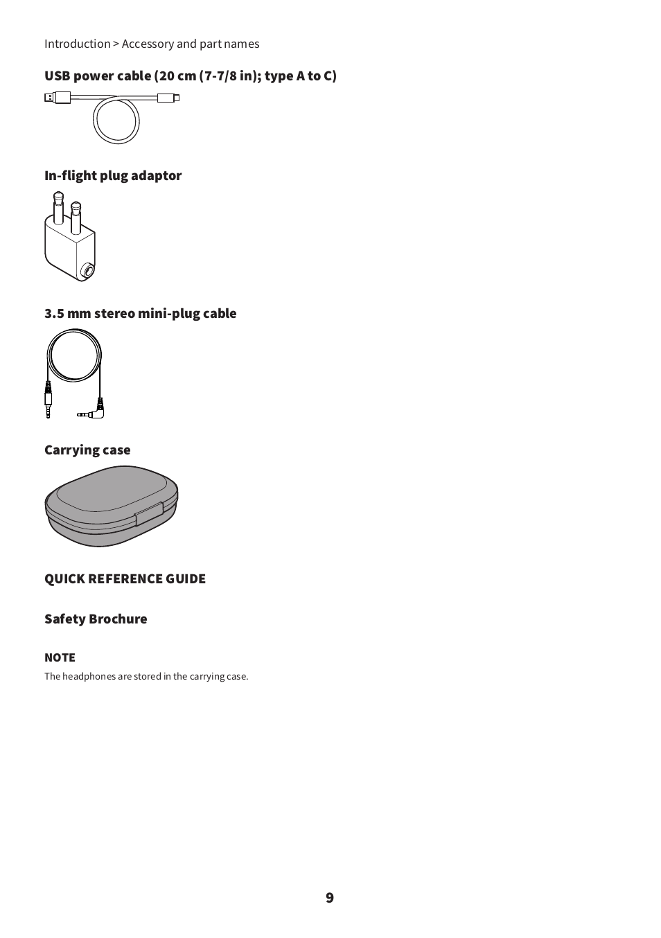 Yamaha YH-E700B Wireless Noise-Cancelling Over-Ear Bluetooth Headphones (Black) User Manual | Page 9 / 55