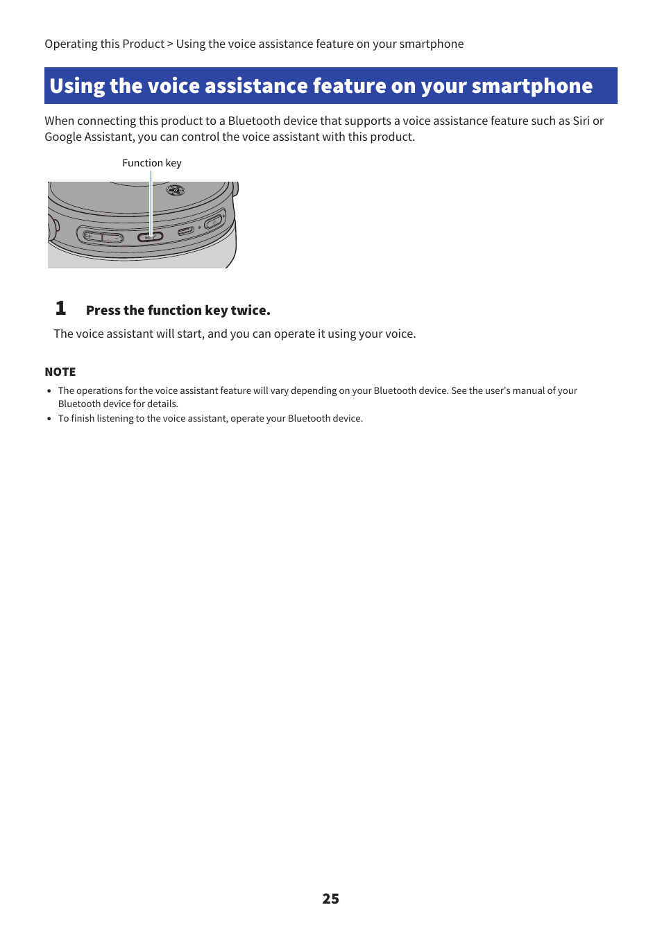 Yamaha YH-L700A Noise-Canceling Wireless Over-Ear Headphones User Manual | Page 25 / 47