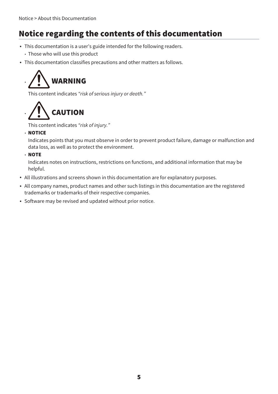 Warning, Caution | Yamaha YH-L700A Noise-Canceling Wireless Over-Ear Headphones User Manual | Page 5 / 47