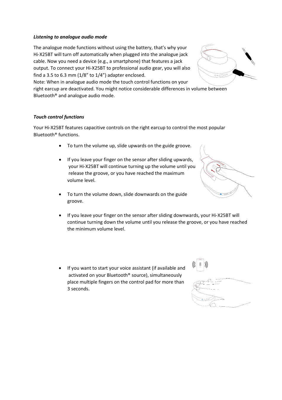 Austrian Audio Hi-X25BT Professional Wireless Bluetooth Over-Ear Headphones User Manual | Page 3 / 8