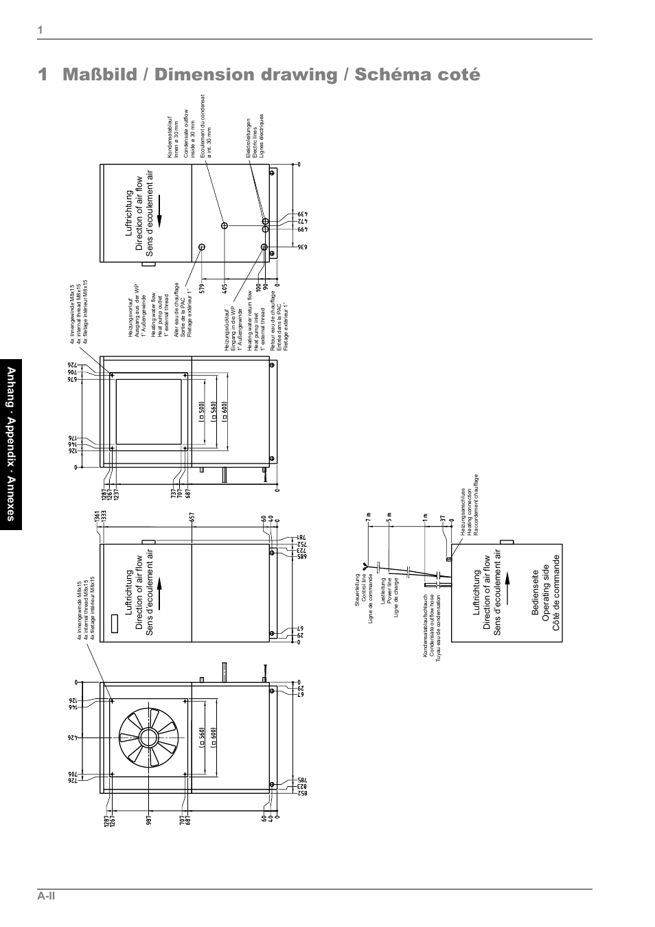 1 maßbild / dimension drawing / schéma coté, A-ii an hang · ap pend ix · an nex e s 1 | Dimplex LI 11MS User Manual | Page 32 / 44