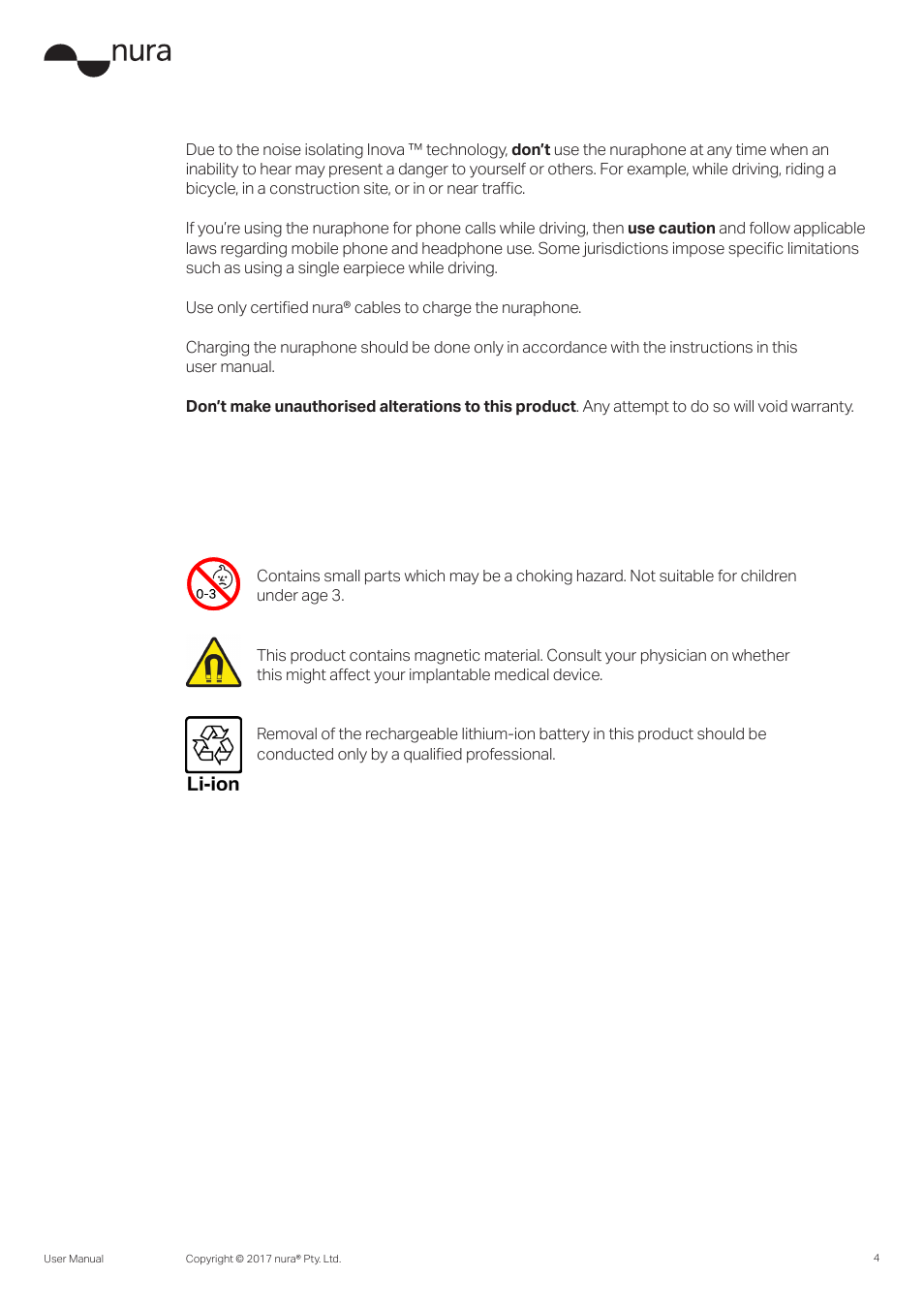 Nura Nuraphone Noise-Canceling Wireless In-Ear/Over-Ear Headphones User Manual | Page 4 / 22