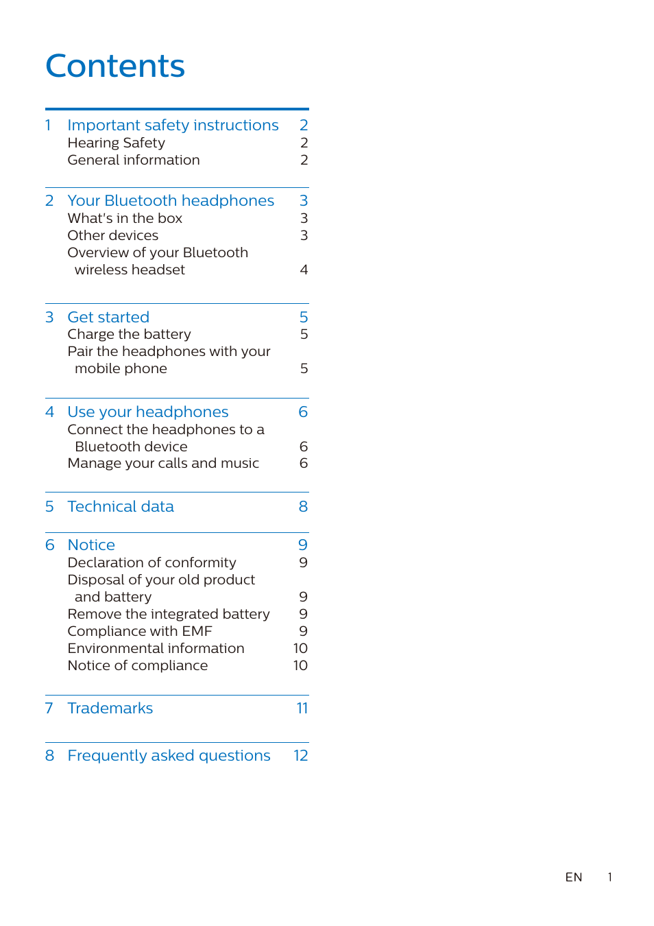 Philips Fidelio L3 Noise-Canceling Wireless Over-Ear Headphones User Manual | Page 2 / 14