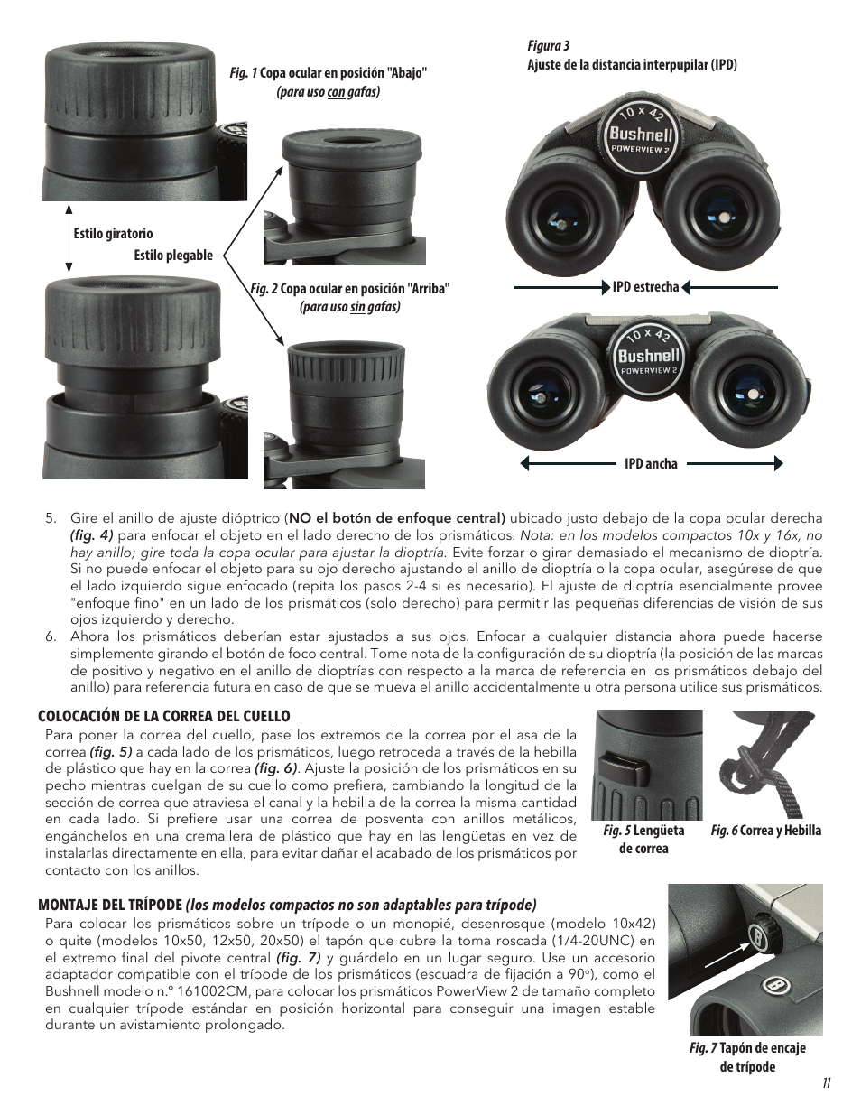 Bushnell 10x50 PowerView 2 Binoculars User Manual | Page 11 / 22