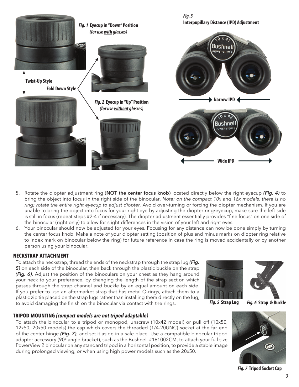 Bushnell 10x50 PowerView 2 Binoculars User Manual | Page 3 / 22