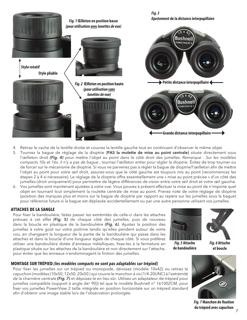 Bushnell 10x50 PowerView 2 Binoculars User Manual | Page 7 / 22