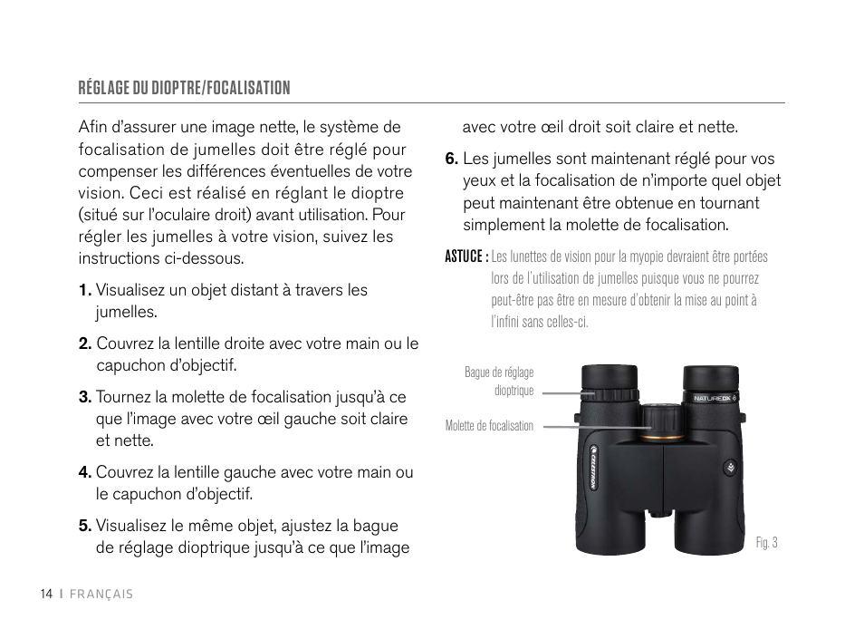 Celestron 10x42 Nature DX Binoculars (Black) User Manual | Page 16 / 52