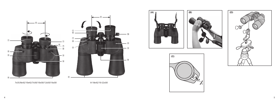 Nikon 8x42 Aculon A211 Binoculars (Black) User Manual | Page 3 / 12
