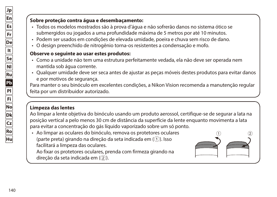 Nikon 7x50 WX IF Binocular (Black) User Manual | Page 140 / 240