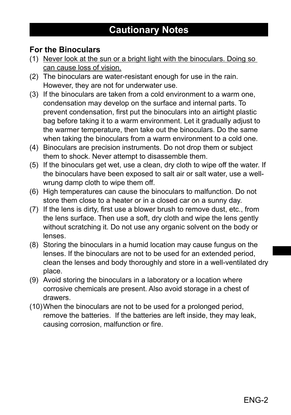 Canon 18x50 IS Image Stabilized Binoculars User Manual | Page 3 / 12