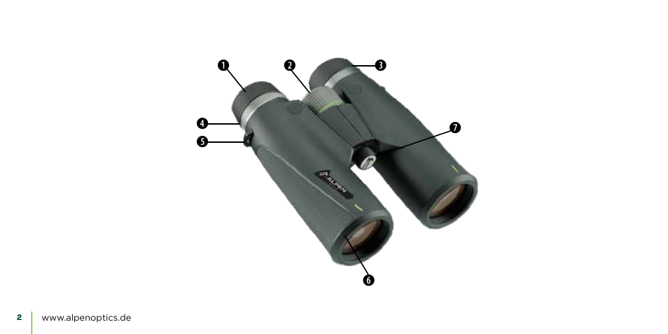 Alpen Optics 8x42 Teton ED-HD Binoculars User Manual | Page 2 / 44