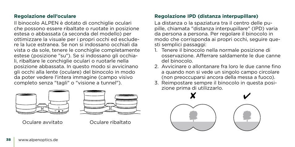 Alpen Optics 8x42 Teton ED-HD Binoculars User Manual | Page 38 / 44