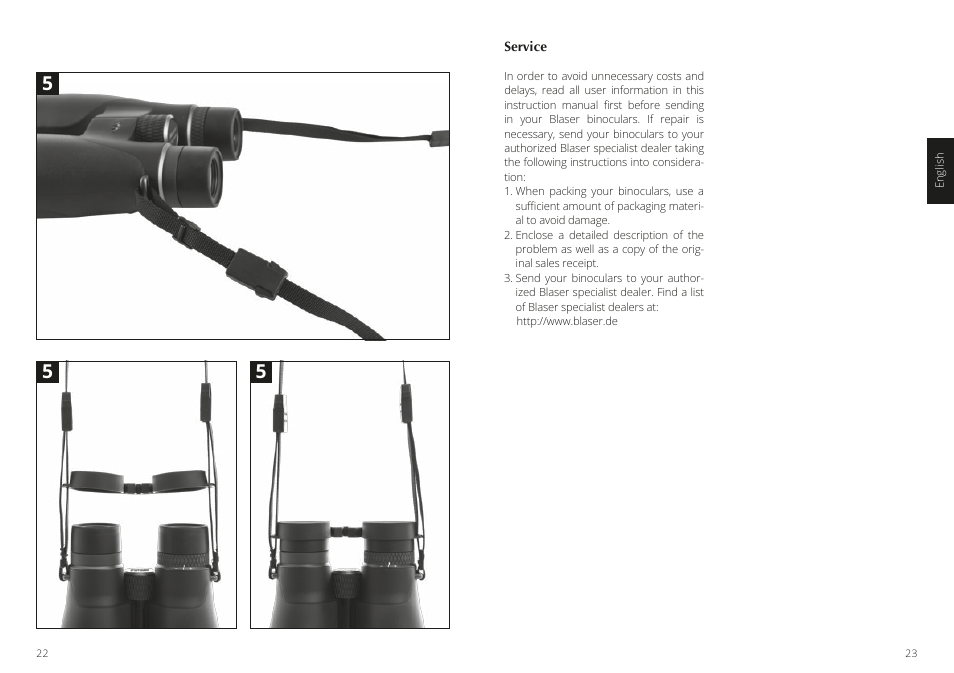Blaser 10x42 Primus Binoculars User Manual | Page 12 / 33