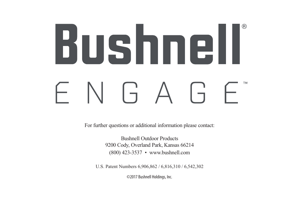 Bushnell 12x50 Engage Binoculars User Manual | Page 12 / 12