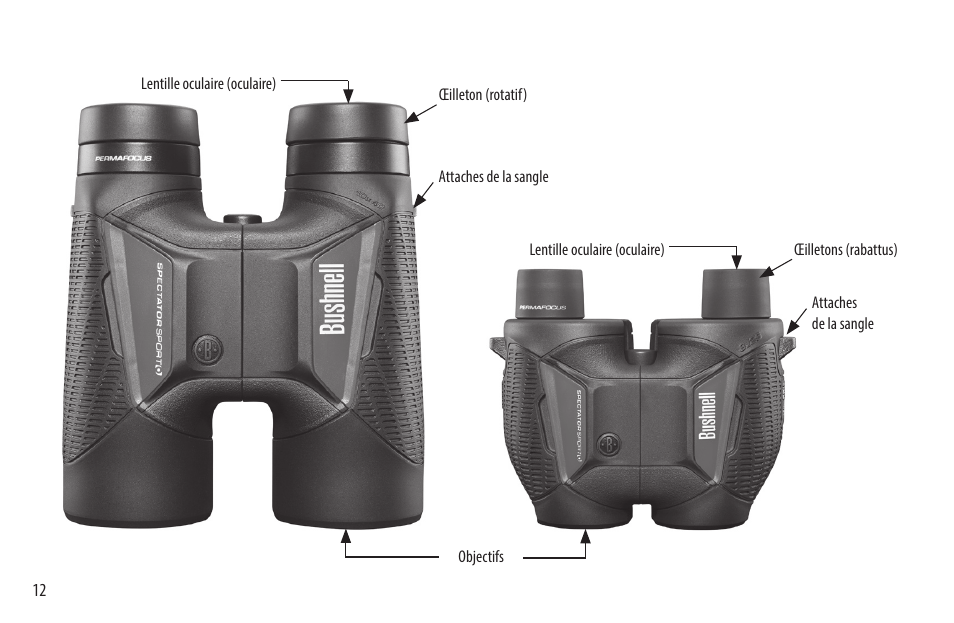 Bushnell 8x32 Spectator Sport Binoculars (Black) User Manual | Page 12 / 52