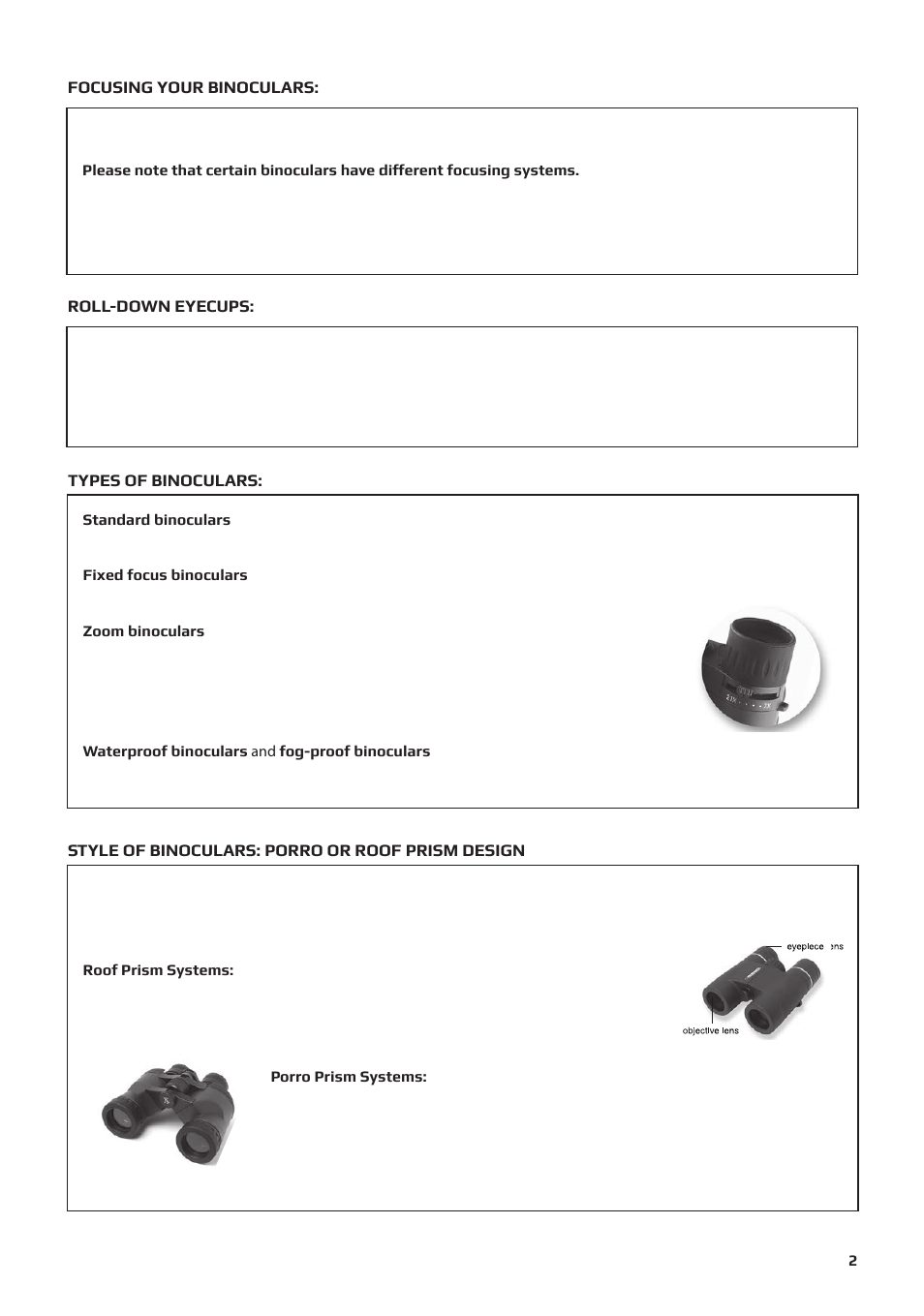 Carson VP 10x42 Binoculars User Manual | Page 2 / 3