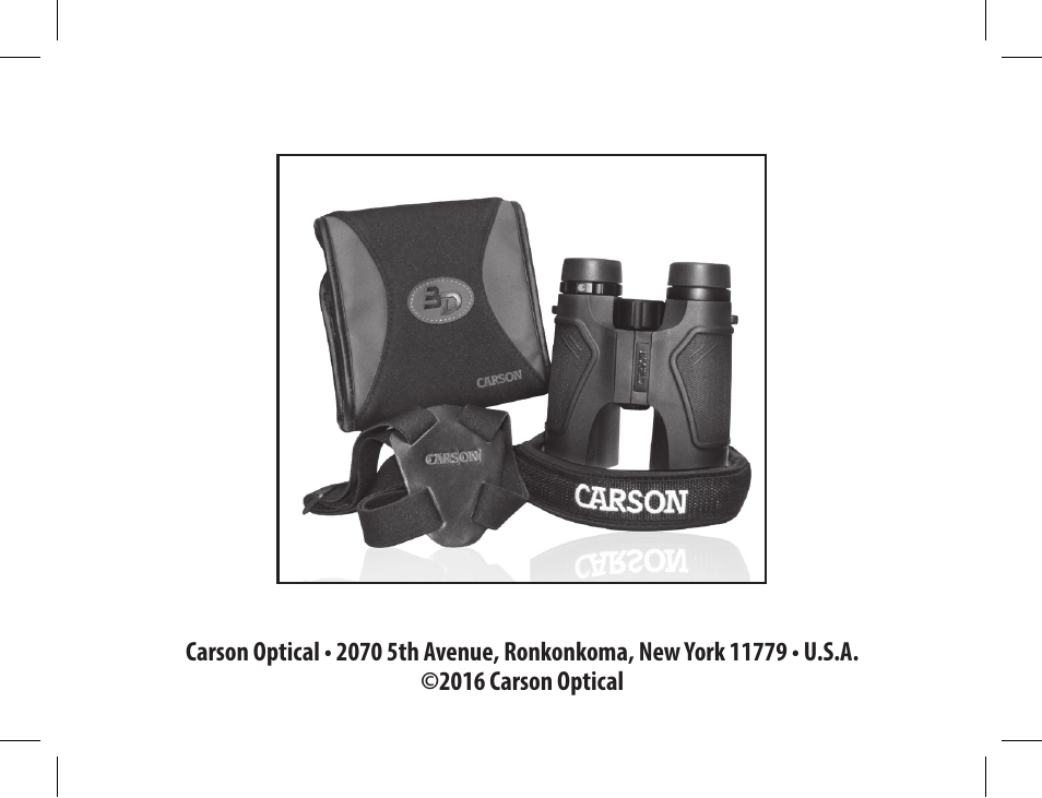 Carson 10x42 3D Series TD-042ED Binoculars (Mossy Oak Camo) User Manual | Page 12 / 12