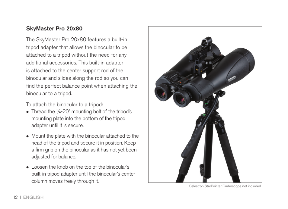 Celestron 7x50 SkyMaster Pro ED Binoculars User Manual | Page 12 / 72