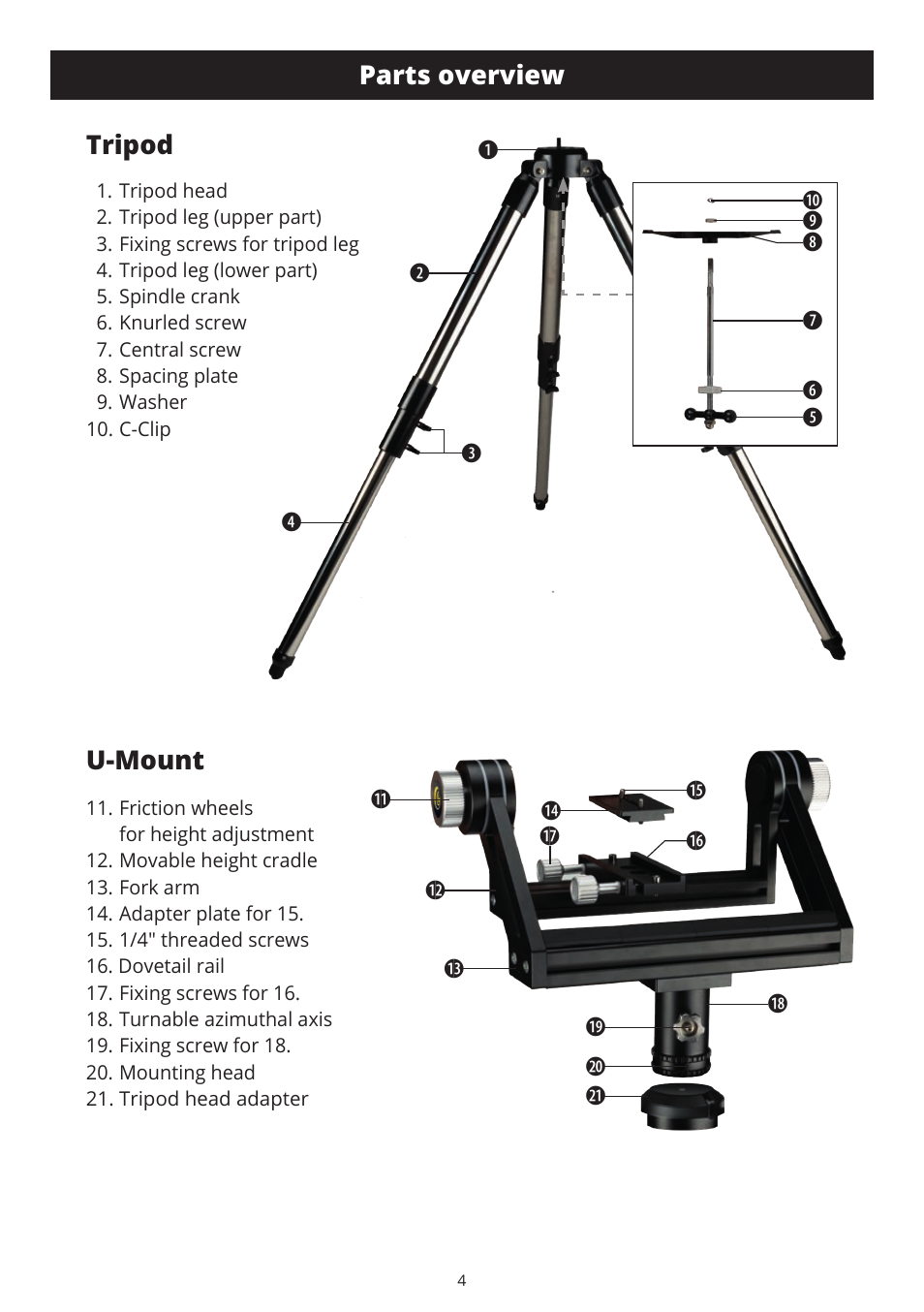 Explore Scientific BT-70 SF Giant Binoculars User Manual | Page 4 / 12