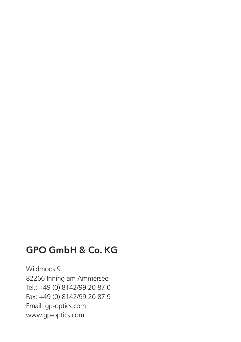 GPO USA 8x42 Passion ED Binocular (Black) User Manual | Page 61 / 61