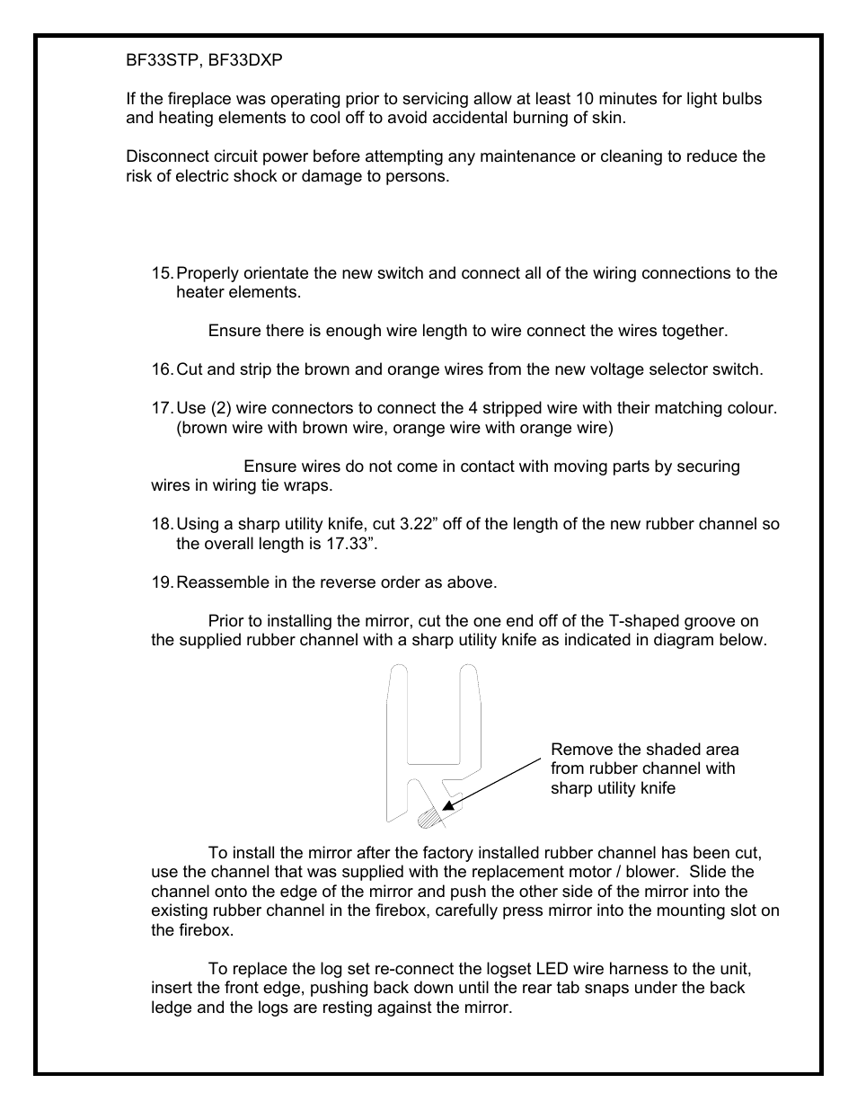 Dimplex BF39STP/DXP User Manual | Page 15 / 27
