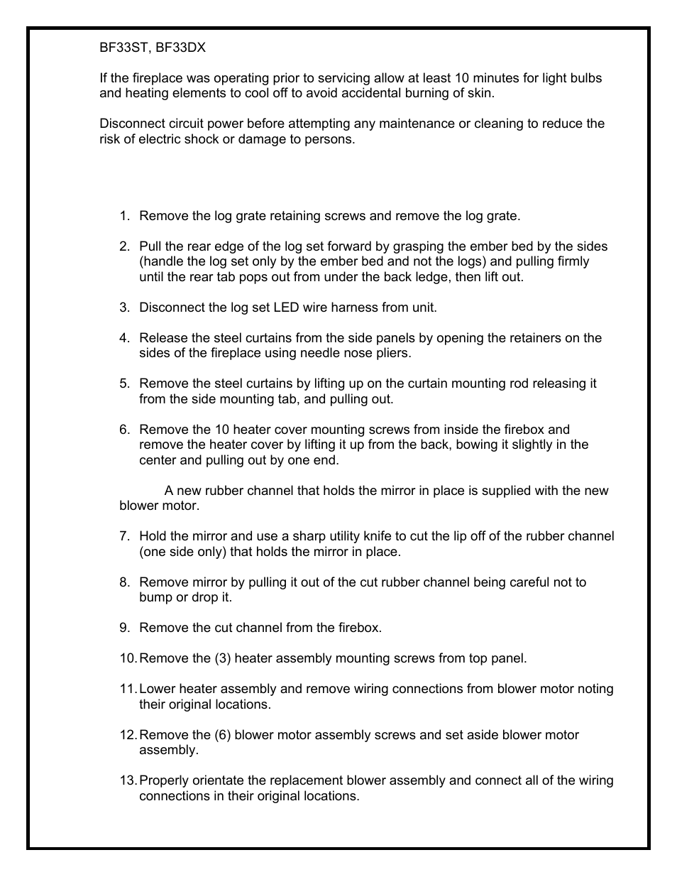 Dimplex BF39STP/DXP User Manual | Page 19 / 27