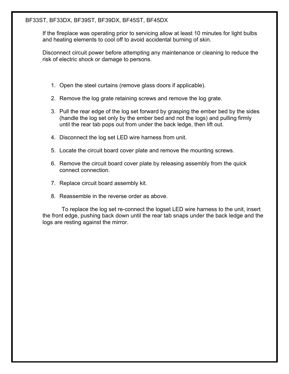 Dimplex BF39STP/DXP User Manual | Page 27 / 27