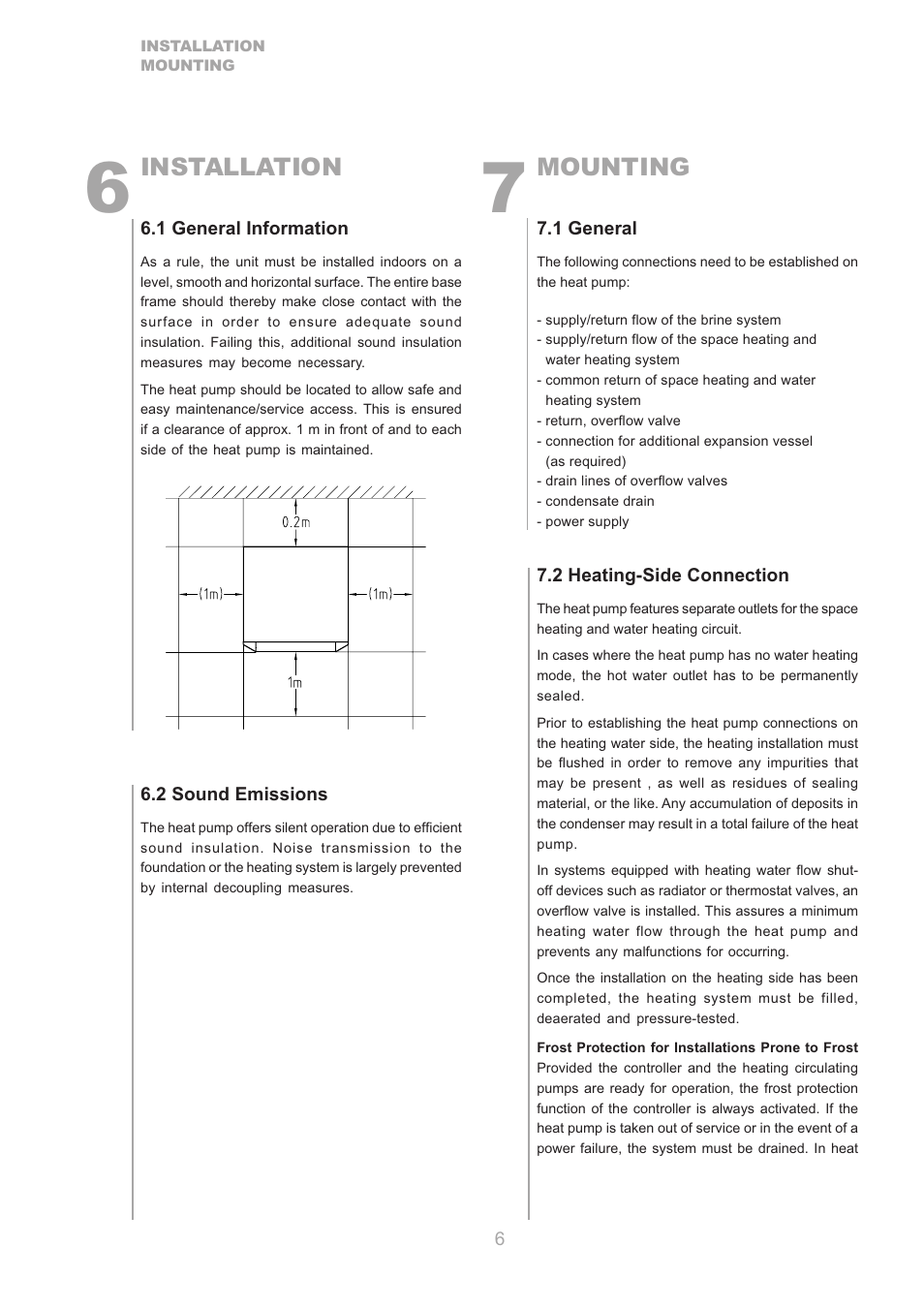 Mounting, Installation | Dimplex S1 7KS User Manual | Page 6 / 24