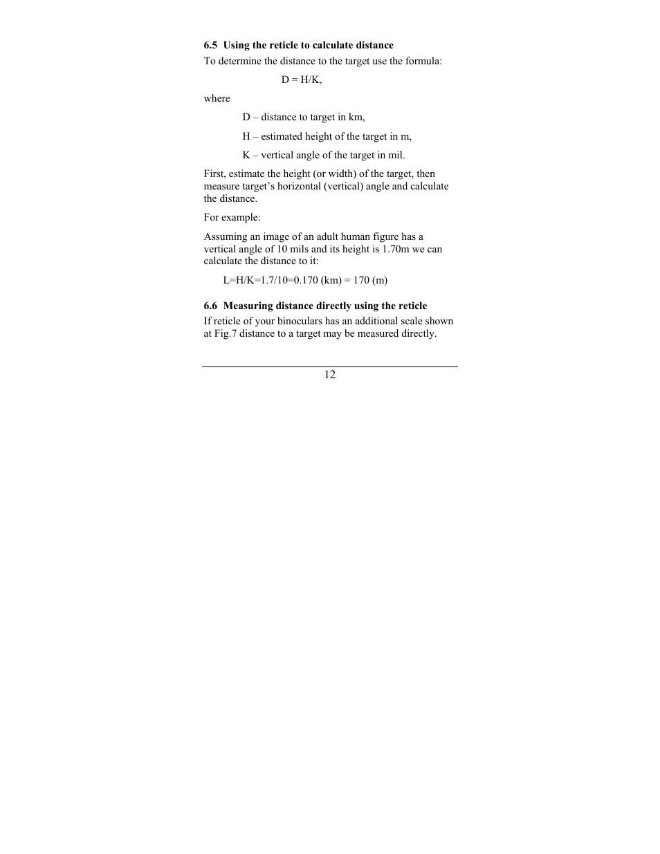 Newcon Optik 8x30 AN Military Binoculars with M22 Reticle User Manual | Page 15 / 24