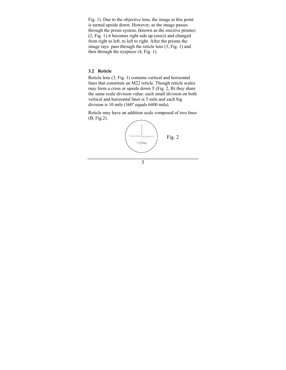Newcon Optik 8x30 AN Military Binoculars with M22 Reticle User Manual | Page 8 / 24