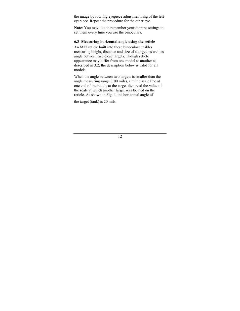 Newcon Optik 7x50 AN Binoculars with Compass and Reticle User Manual | Page 15 / 28