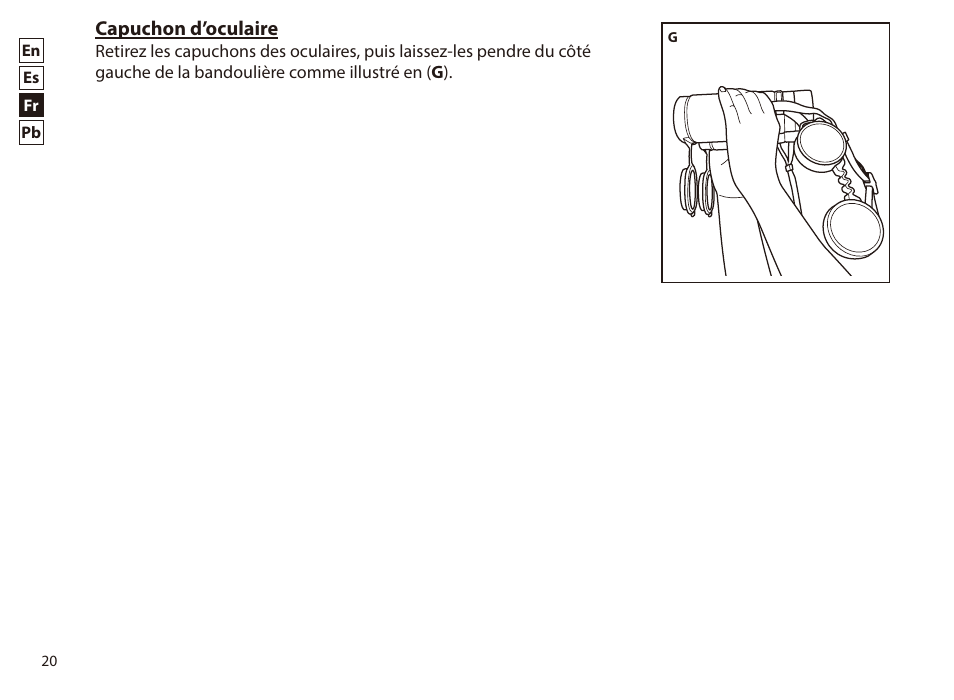 Capuchon d’oculaire | Nikon 8x42 Monarch HG Binoculars User Manual | Page 20 / 32