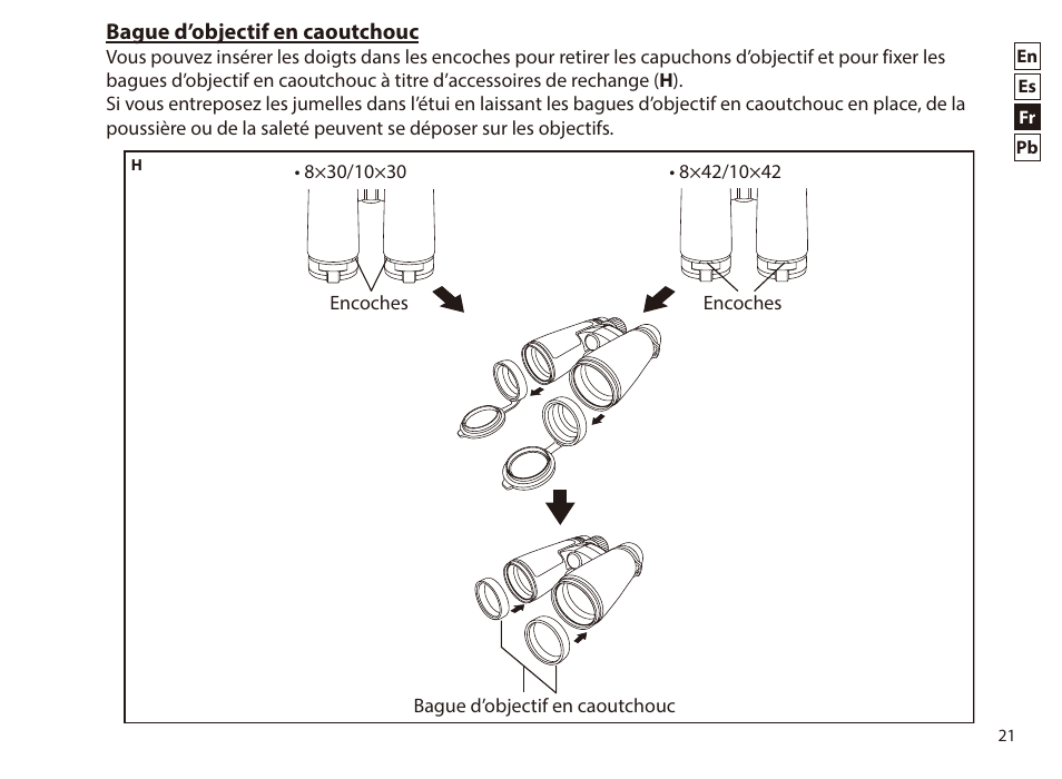 Nikon 8x42 Monarch HG Binoculars User Manual | Page 21 / 32