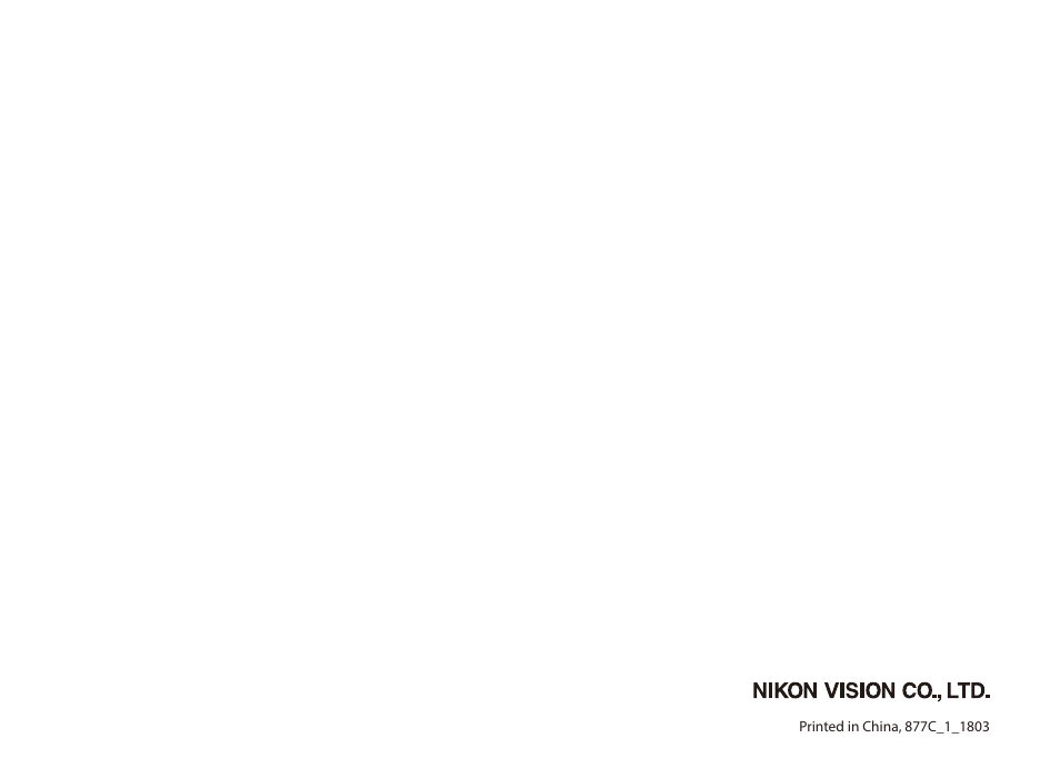 Nikon 8x42 Monarch HG Binoculars User Manual | Page 32 / 32