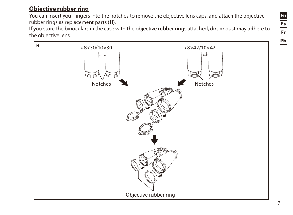 Nikon 8x42 Monarch HG Binoculars User Manual | Page 7 / 32