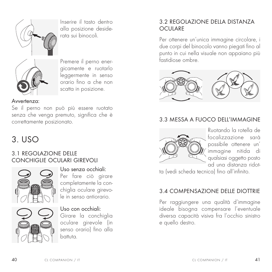 Swarovski Optik 8x30 CL Companion Binocular (Anthracite, Wild Nature Accessories Package) User Manual | Page 21 / 63