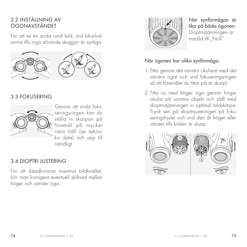 Swarovski Optik 8x30 CL Companion Binocular (Anthracite, Wild Nature Accessories Package) User Manual | Page 38 / 63