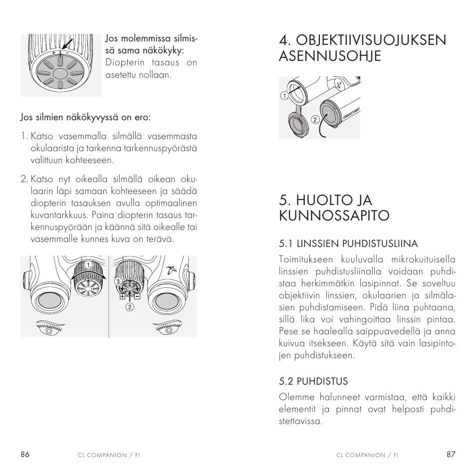 Swarovski Optik 8x30 CL Companion Binocular (Anthracite, Wild Nature Accessories Package) User Manual | Page 44 / 63