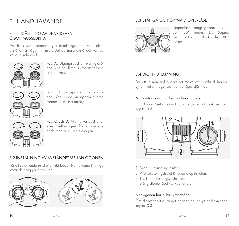 Handhavande | Swarovski Optik 10x42 EL Binoculars User Manual | Page 41 / 67