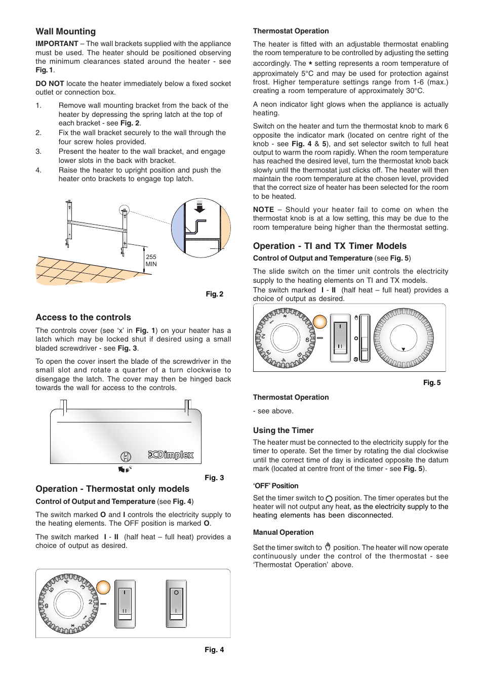 Dimplex PLX 500 User Manual | Page 2 / 4